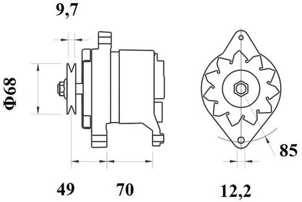 MAHLE MG 156 генератор