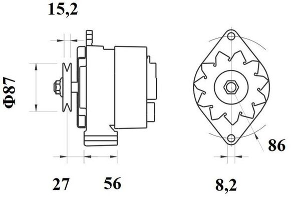 MAHLE MG 215 генератор