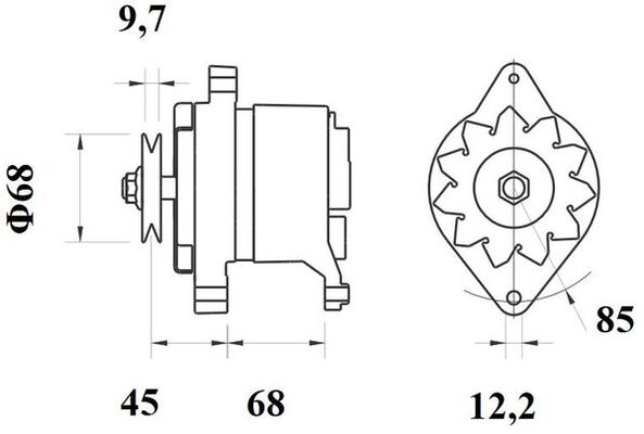 MAHLE MG 258 генератор