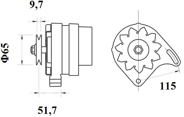 MAHLE MG 432 генератор