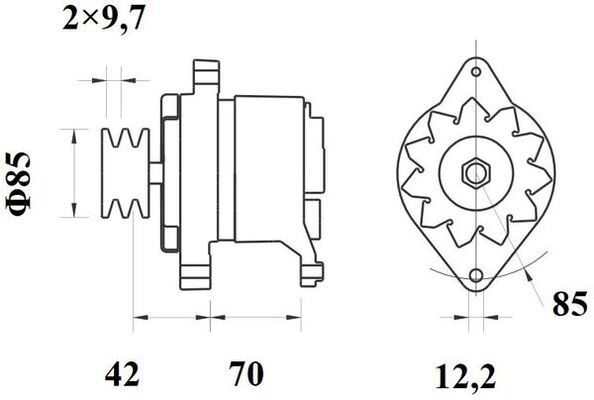 MAHLE MG 524 генератор