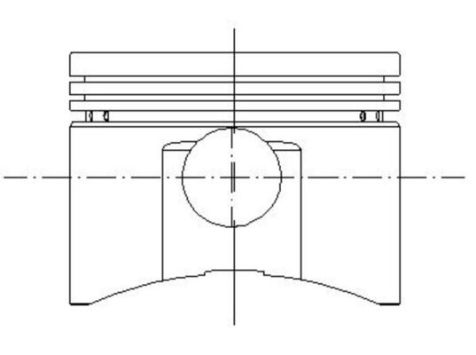 MAHLE 765 PI 40010 003 Piston for BAJAJ
