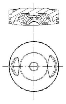 MAHLE 737 PI 40015 004 Piston for HERO