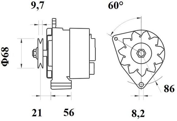 MAHLE MG 188 генератор