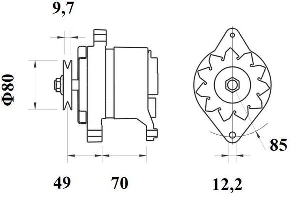 MAHLE MG 191 генератор