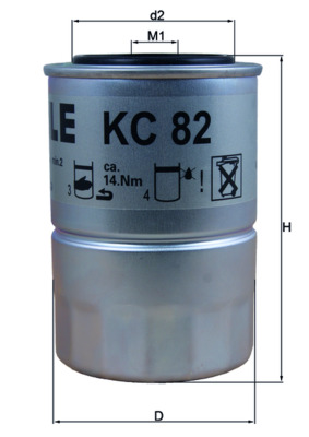 MAHLE KC 82D Fuel Filter...