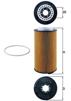 MAHLE OX 1097D Olejový filter