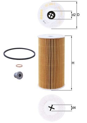 MAHLE OX 365/1D Oil Filter...