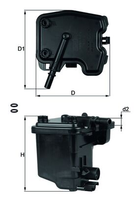 MAHLE KL 431D palivovy filtr