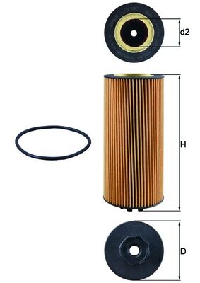 MAHLE OX 987D Oil Filter...