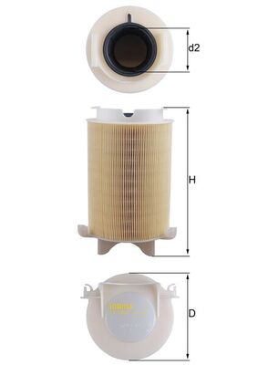 MAHLE LX 1566 Vzduchový filtr