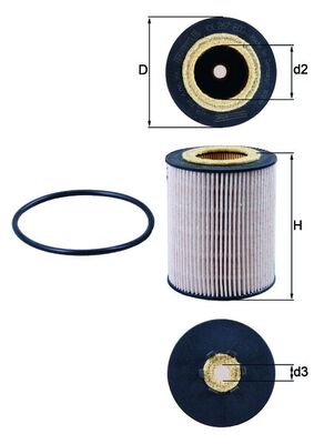 MAHLE KX 267D Fuel Filter...