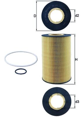 MAHLE OX 435D Olejový filter