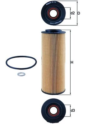MAHLE OX 775D Oil Filter...