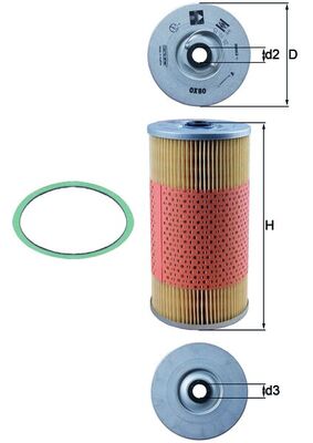 MAHLE OX 80D Oil Filter for IVECO MAGIRUS-DEUTZ