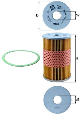 MAHLE OX 43D Olejový filter