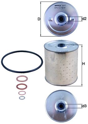 MAHLE OX 85D Oil Filter for...