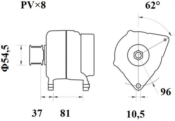 MAHLE MG 812 генератор