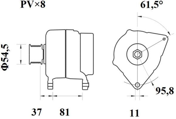 MAHLE MG 813 генератор