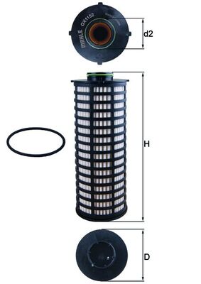 MAHLE OX 1152D olajszűrő...