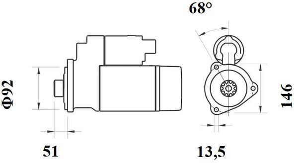 MAHLE MS 761 стартер