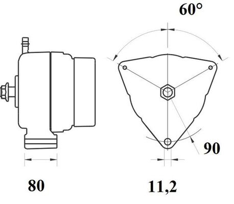 MAHLE 11209610 Γεννήτρια for MAN