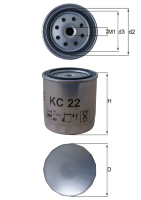 MAHLE KC 22 filtru combustibil