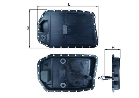 MAHLE HX 154 Baie ulei,...