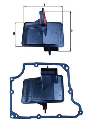 MAHLE HX 166D Hydraulic Filter, automatic transmission