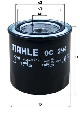 MAHLE OC 294 olajszűrő