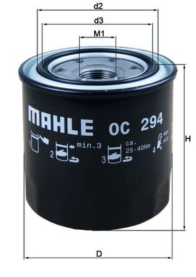 MAHLE OC 294 Filtru ulei