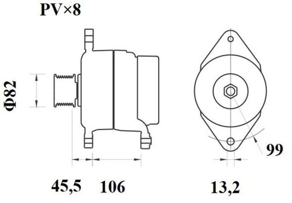 MAHLE MG 877 Γεννήτρια for RENAULT TRUCKS VOLVO