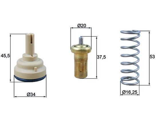 MAHLE TX 181 95D Termostat,...