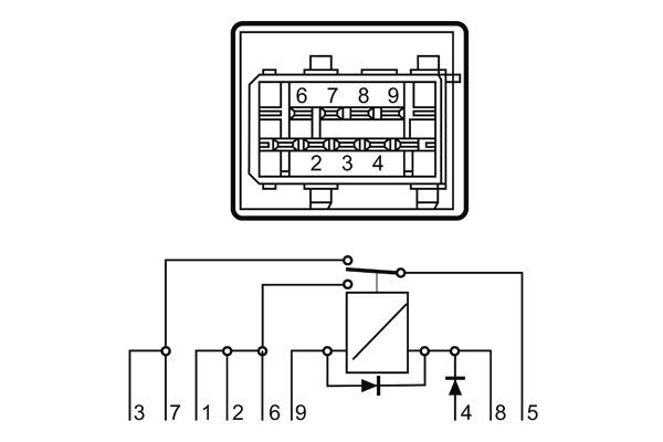 Relay, fuel pump 2