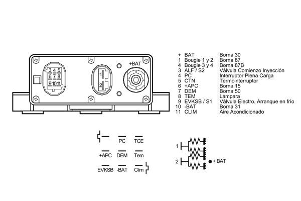 Control Unit, glow time 2