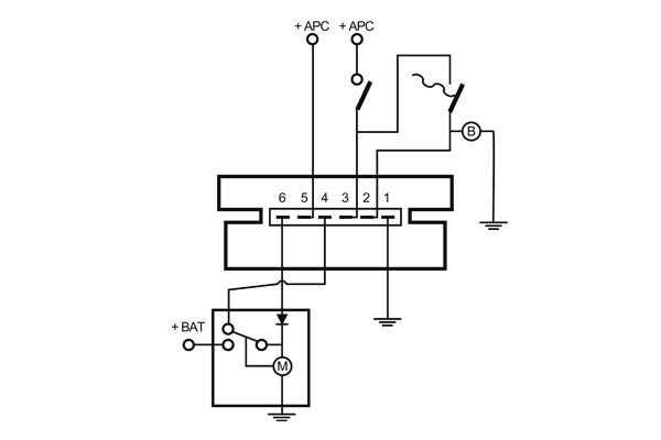 Relay, wipe/wash interval 2