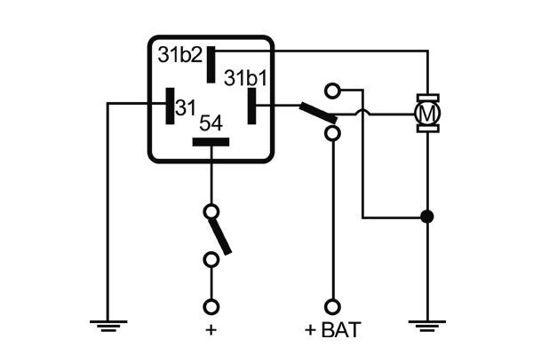 Relay, wipe/wash interval 2