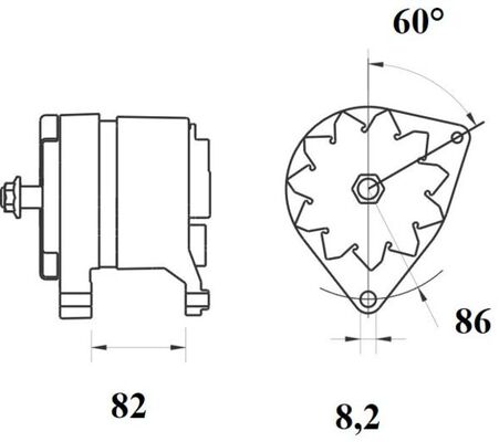 MAHLE MG 216 генератор