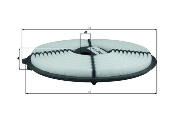 MAHLE LX 733 Vzduchový filter