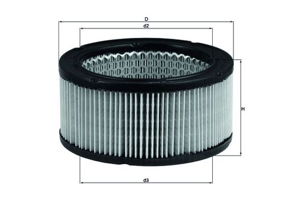 MAHLE LX 213 Air Filter for...