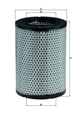 MAHLE LX 228 Air Filter for...