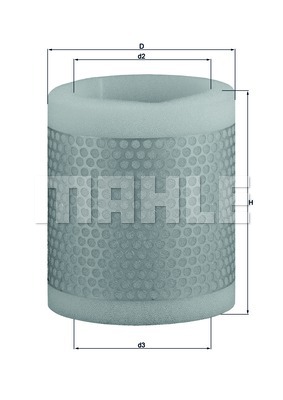 MAHLE LX 124 Vzduchový filtr