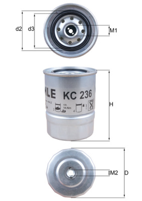 MAHLE KC 236 Fuel Filter...