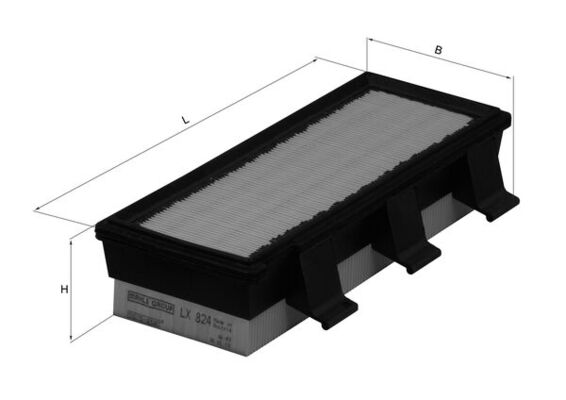 MAHLE LX 824 Vzduchový filter