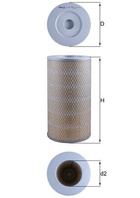 MAHLE LX 941 Air Filter for...