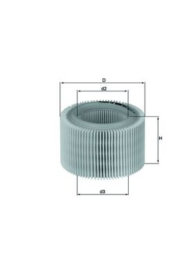 MAHLE LX 718 Air Filter for...