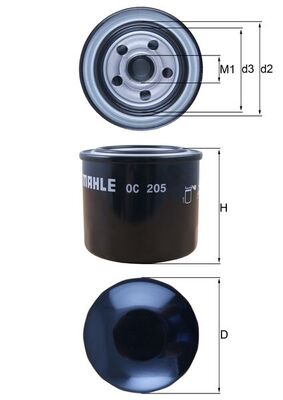 MAHLE OC 205 Filtru ulei