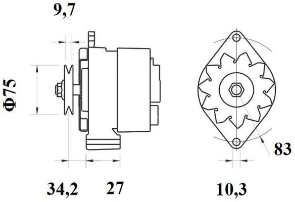 MAHLE MG 478 генератор