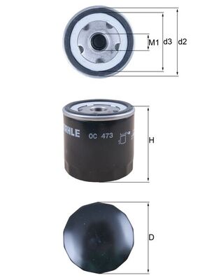 MAHLE OC 473 маслен филтър