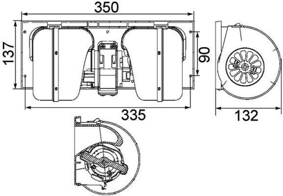 MAHLE AB 85 000P вентилатор...